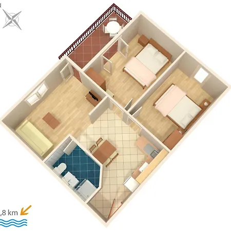 Novigrad 6951c Appartement *